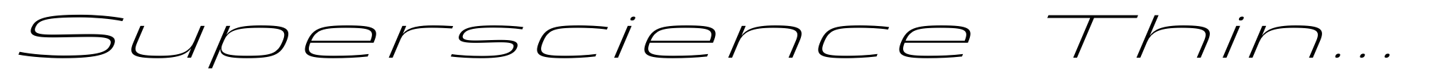 Superscience Thin Ultra Expanded Italic image